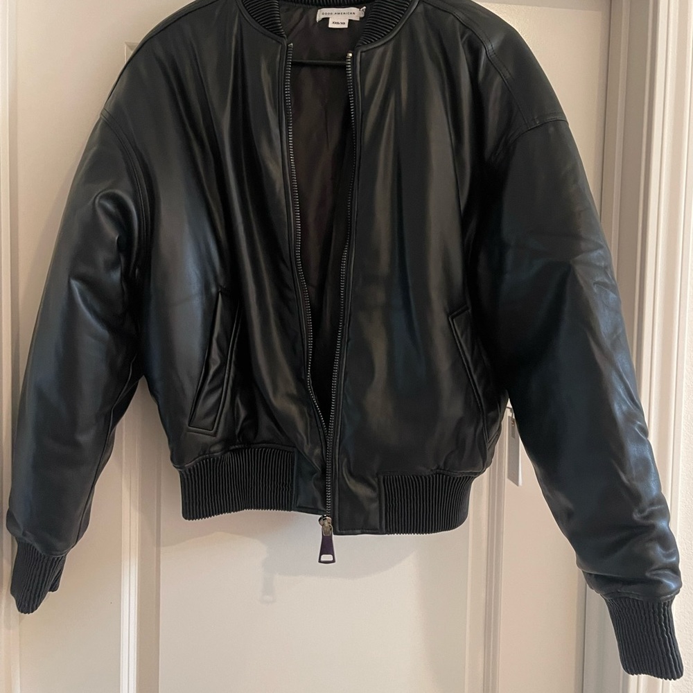 BRAND NEW with tags- Good American bomber jacket